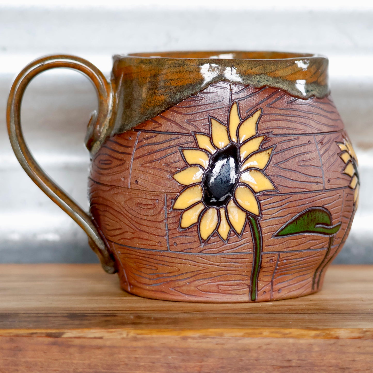 Rustic Sunflower Mug