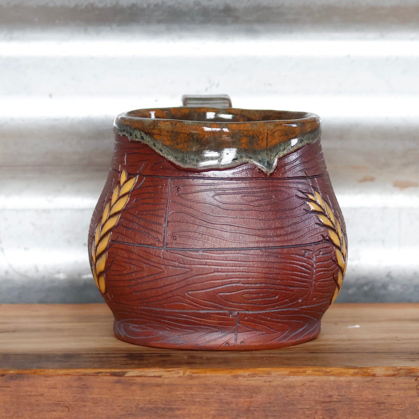 Rustic Wheat Mug