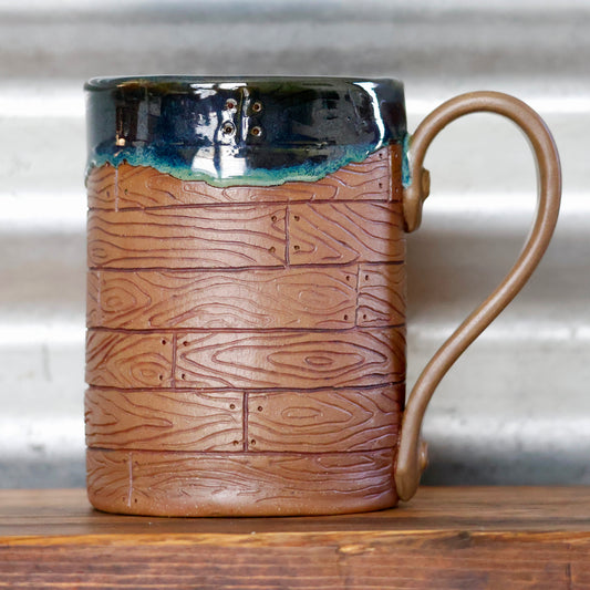 1023- Wood Plank Mug