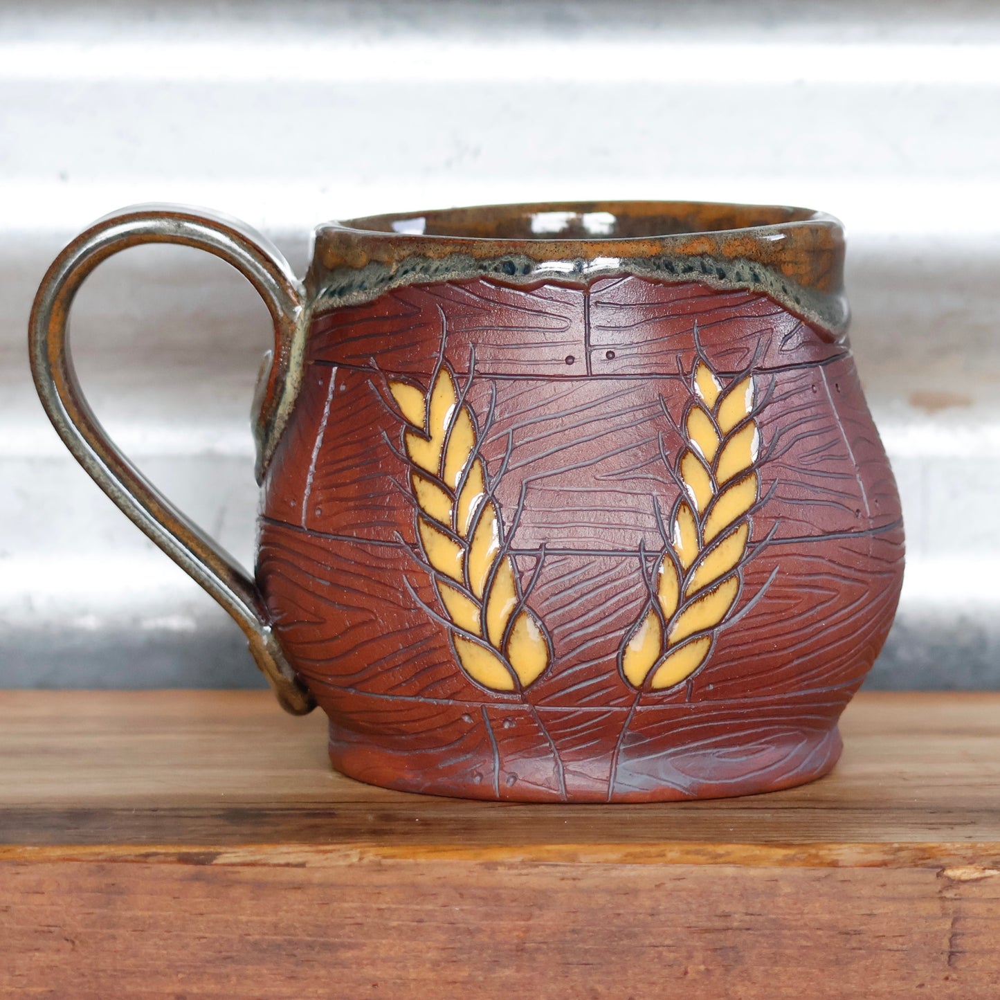 Rustic Wheat Mug